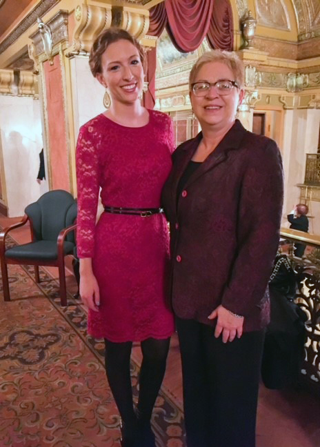 Katharine with her mother Rachel Perry, in 2014. Rachel began her career as an advisor at Dean Witter in 1979 and currently has a support role at RBC Wealth Management.