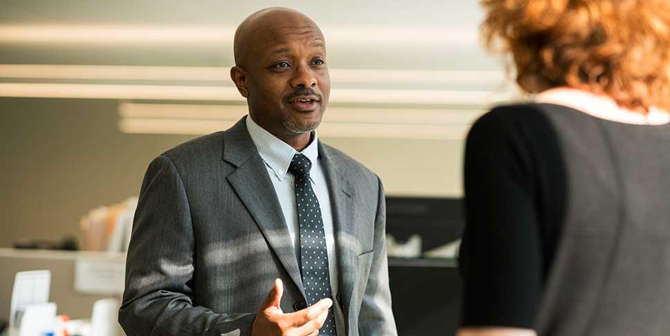 Khalif Ali, the Foundation's director of Public Policy and Advocacy, works closely with community-based organizations, local government, foundations and individual activists to craft and advance a policy and advocacy agenda for the Foundation. Low-income people, youth, single parents and the African American community will be at the center of his work.