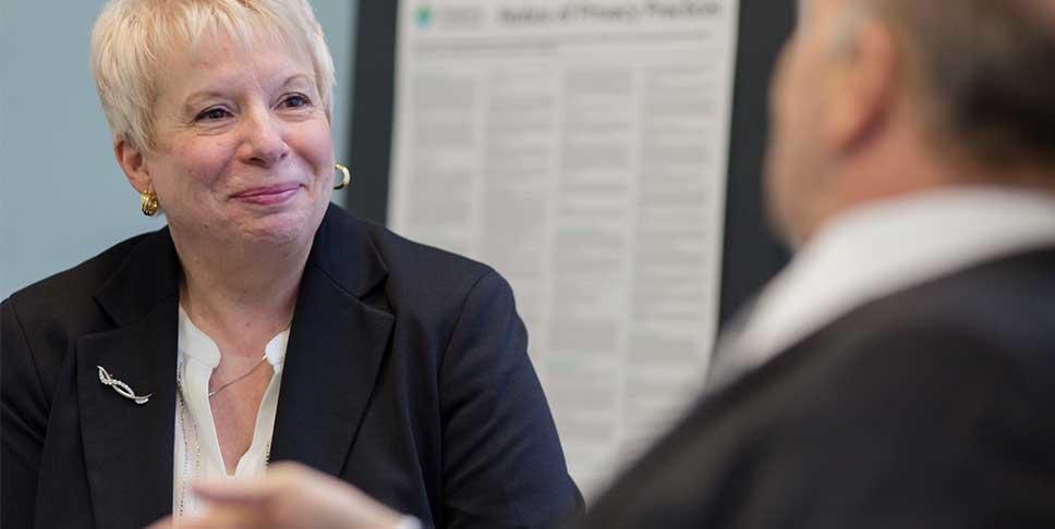 After Susan Evans battled ovarian cancer, she and her husband George established the Evans-Krivak Gynecological Cancer Research Fund to support scientific and clinical research and to educate physicians who treat gynecologic cancers and are deeply cognizant of after-surgery care.