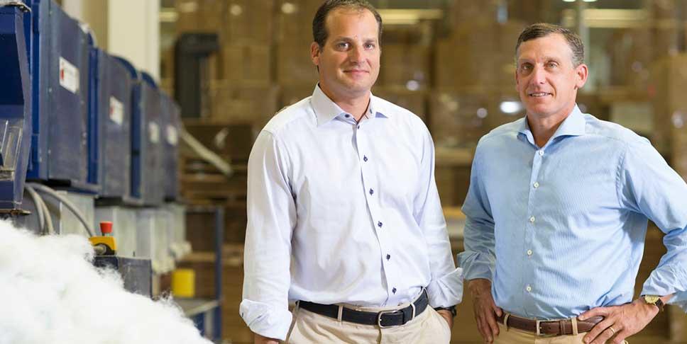 Blake Ruttenberg (left), executive vice president of American Textile, and his brother Lance, the company's CEO, have made philanthropy a priority for their family and their business.